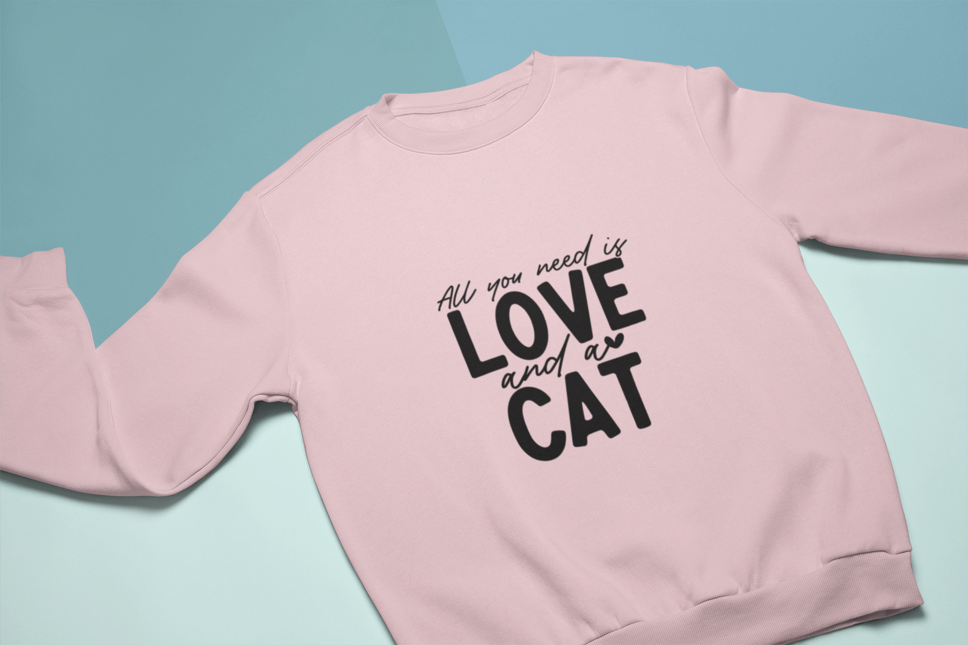 All You Need Is Love And A Cat Sweatshirt!