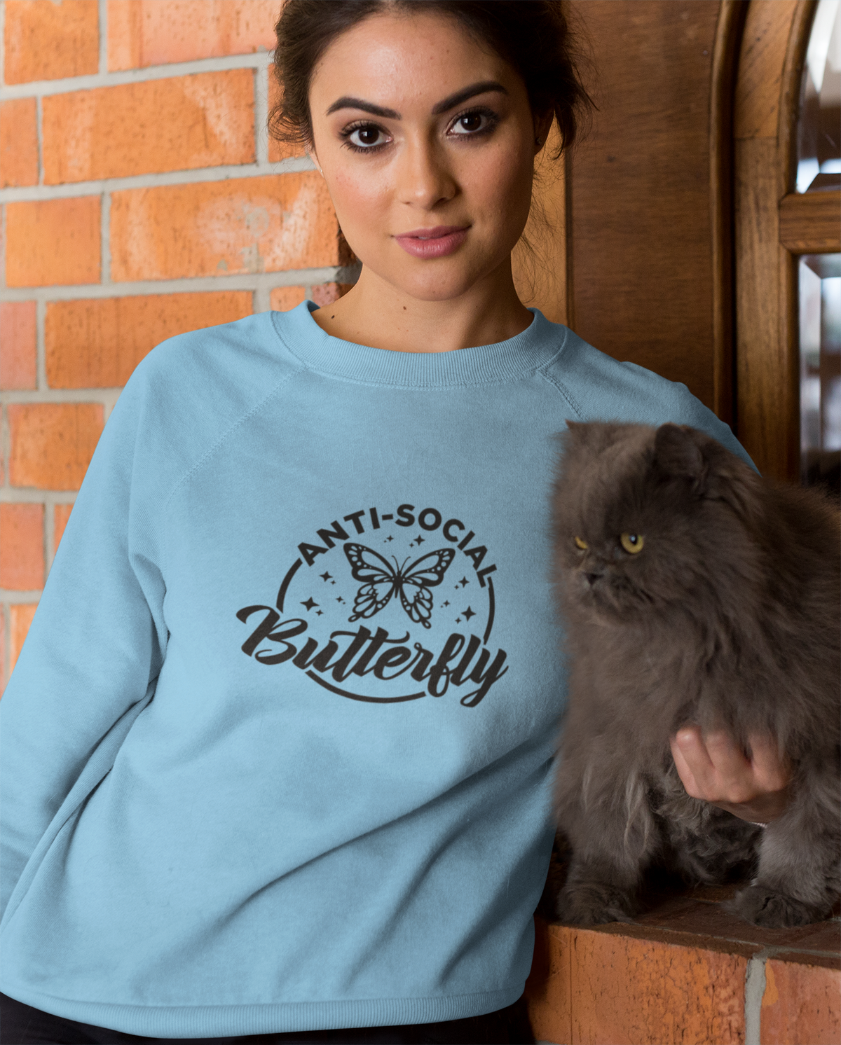 Anti Social Butterfly Tshirt/Sweatshirt!