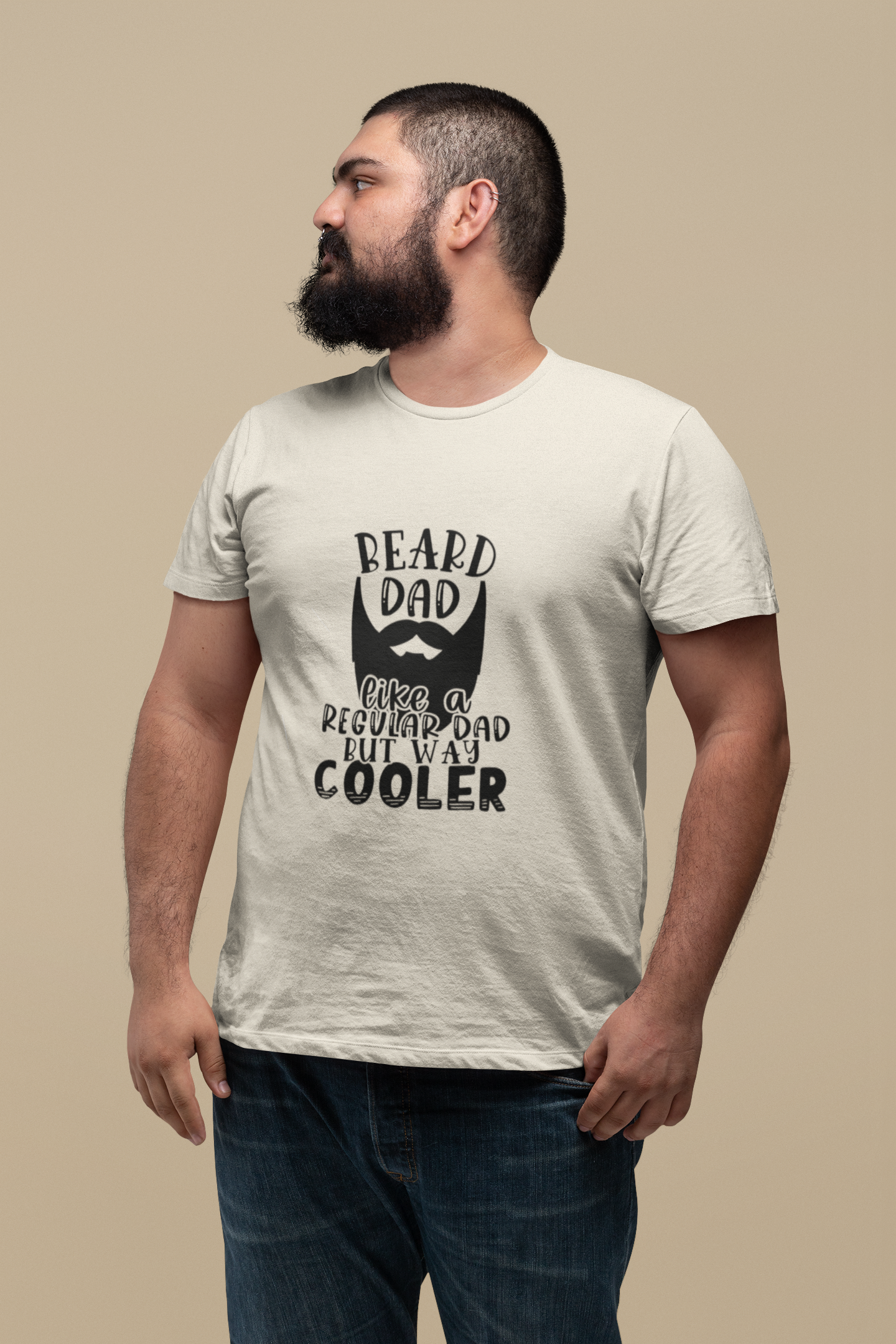 Beard Dad Like A Regular Dad Only Cooler Tshirt!