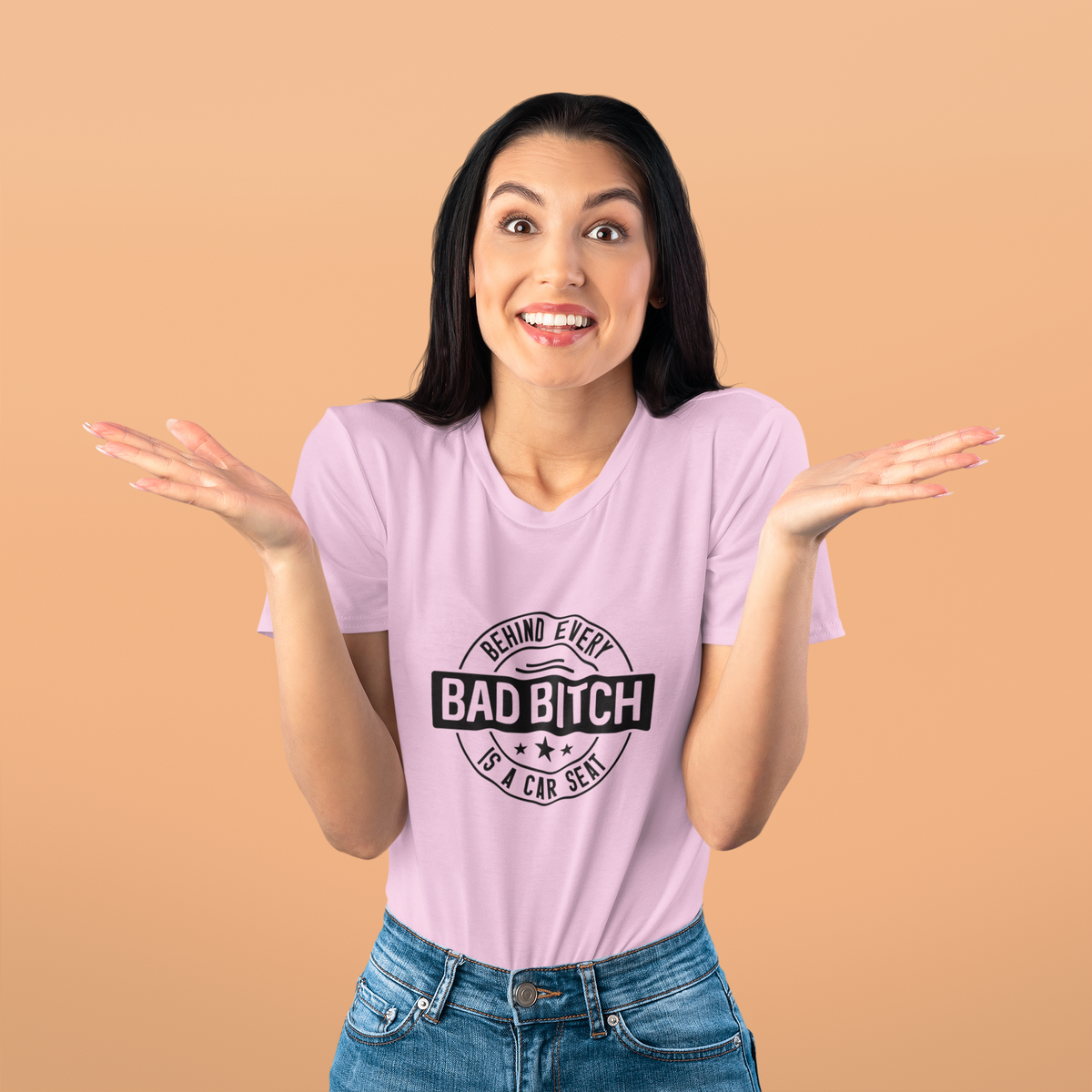 Behind Evey Bad Bitch Is A Car Seat Tshirt/Sweatshirt!