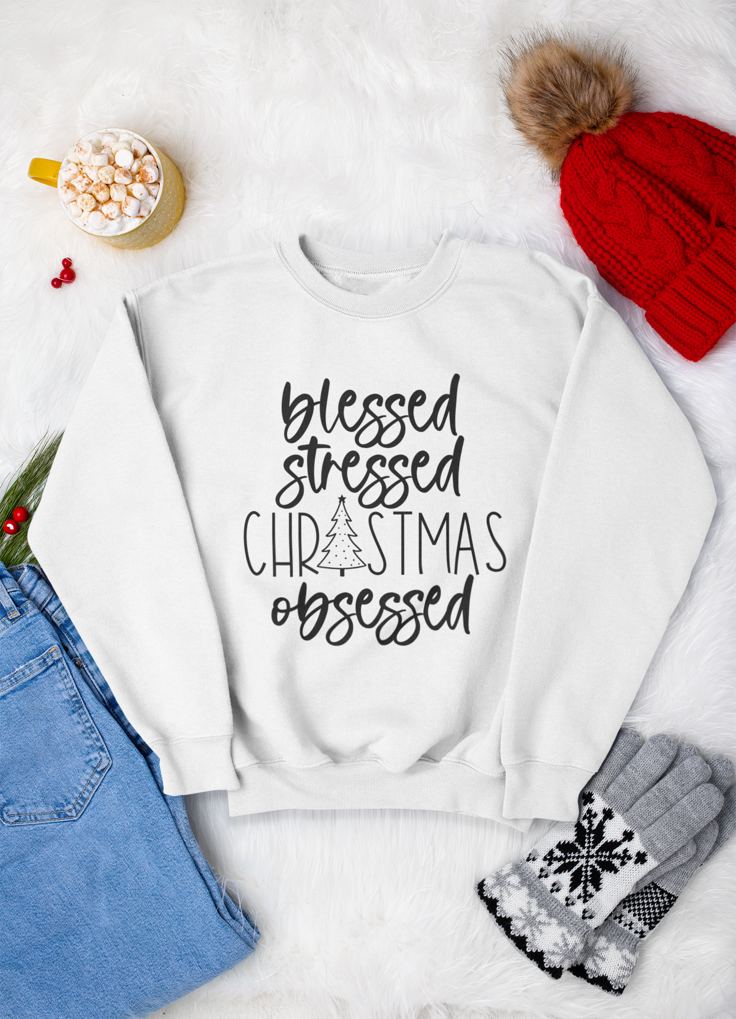 Blessed Street Christmas Obsessed Sweatshirt!