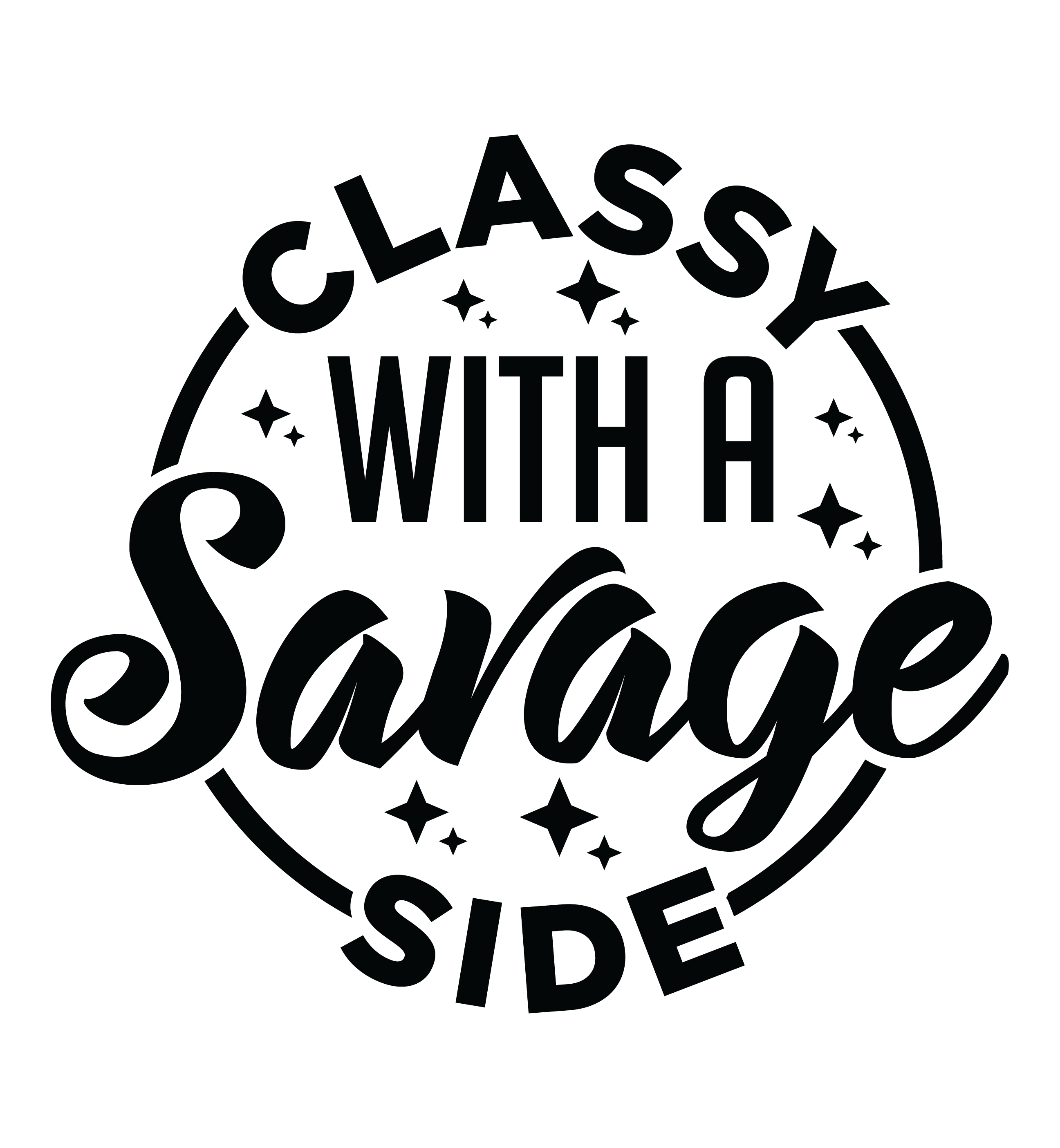 Classy With A Savage Side Tshirt/Sweatshirt!