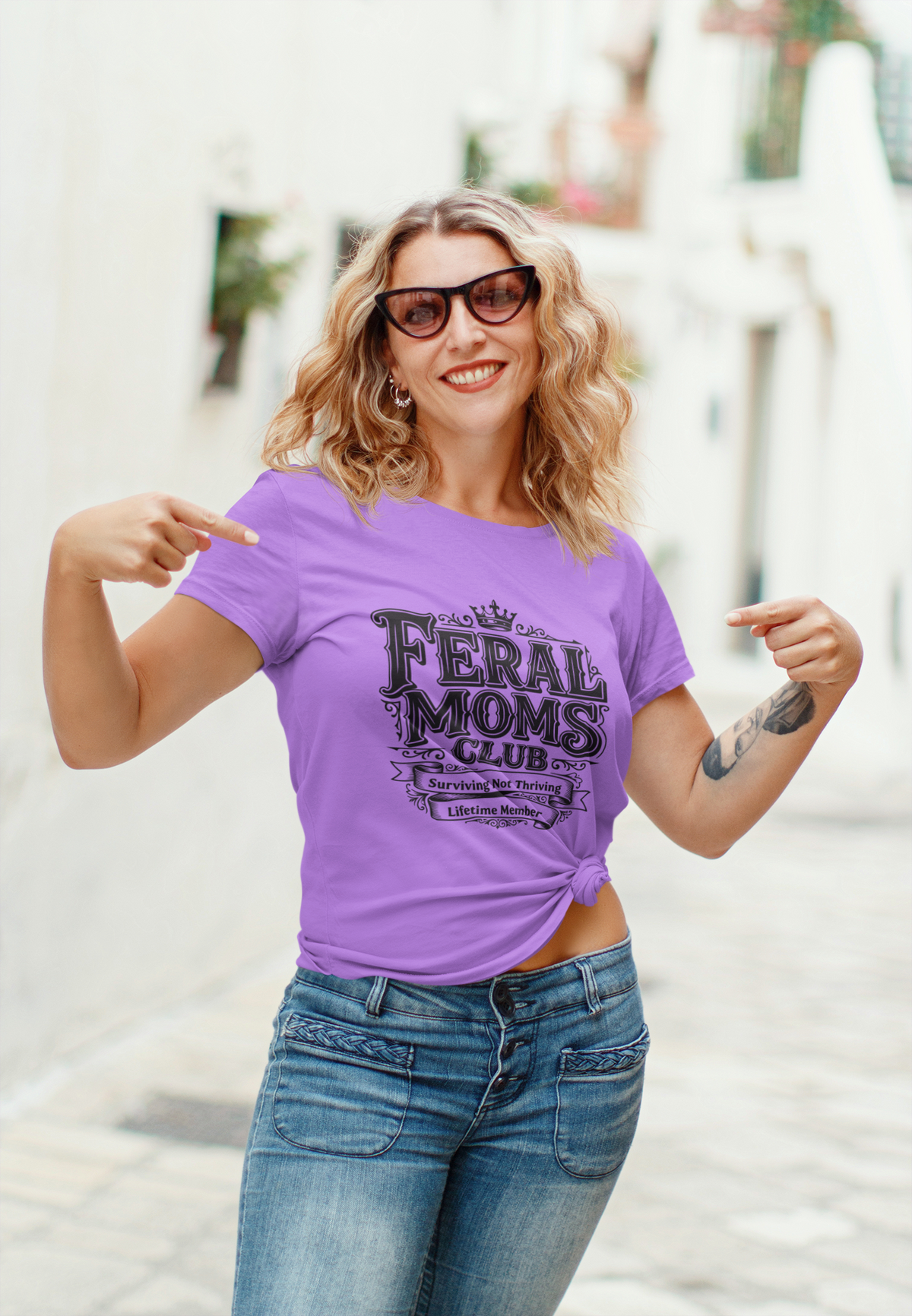 Feral Moms Club Surviving Not Thriving Lifetime Member shirt/Sweatshirt