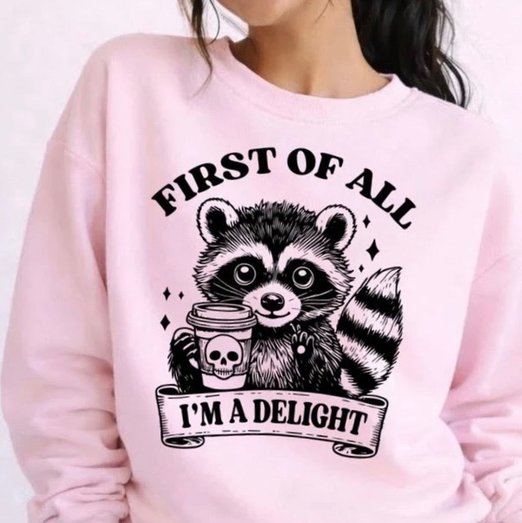 First Of All I'm A Delight Tshirt/Sweatshirt
