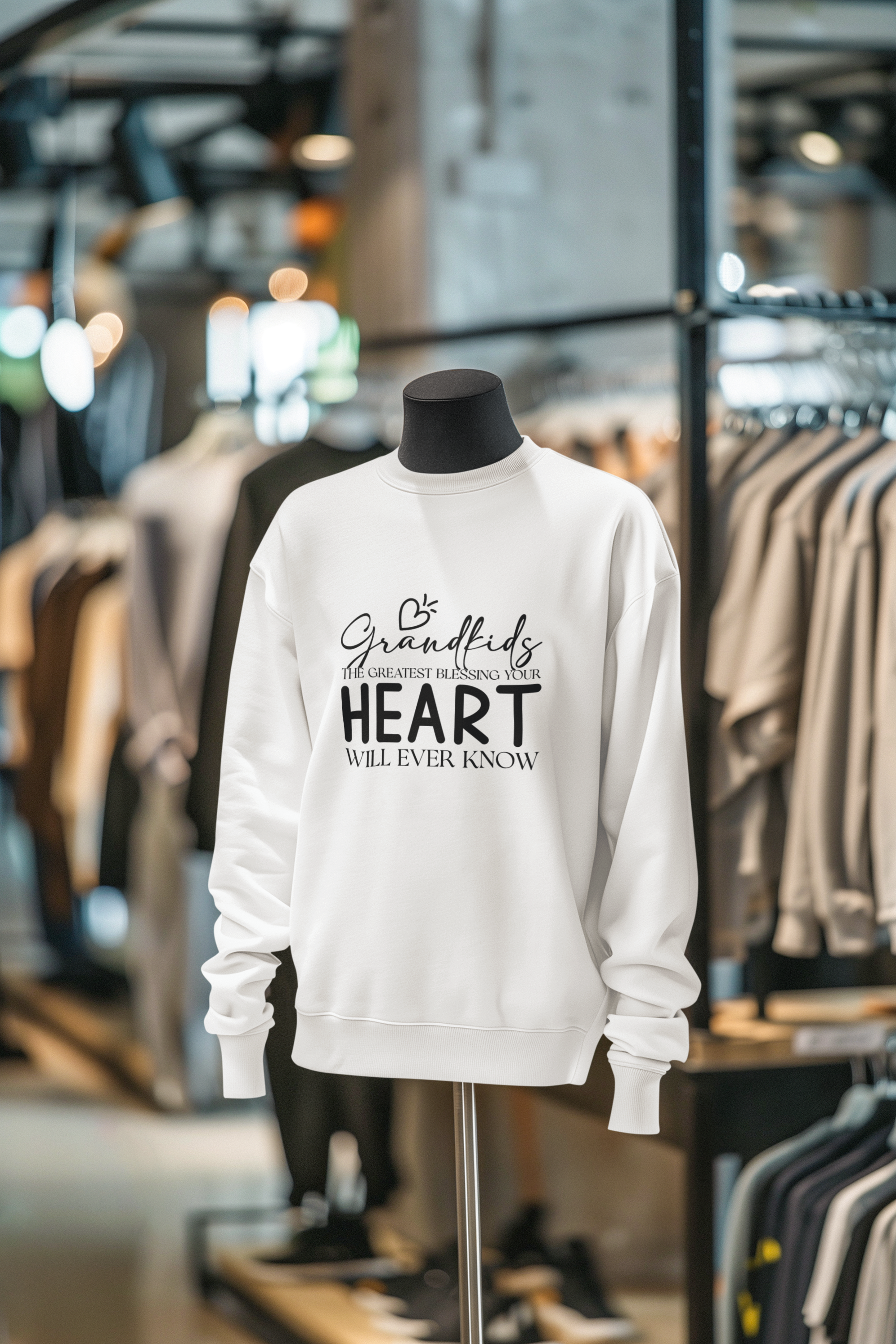 Grandkids, The Greatest Blessing Your Heart Will Ever Know Sweatshirt!