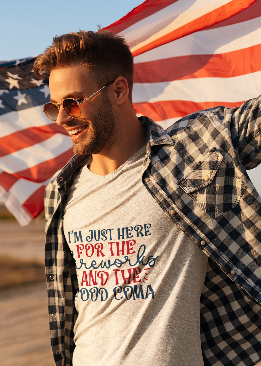 I Am Just Here For The Fireworks & Food Coma Tshirt/Sweatshirt!