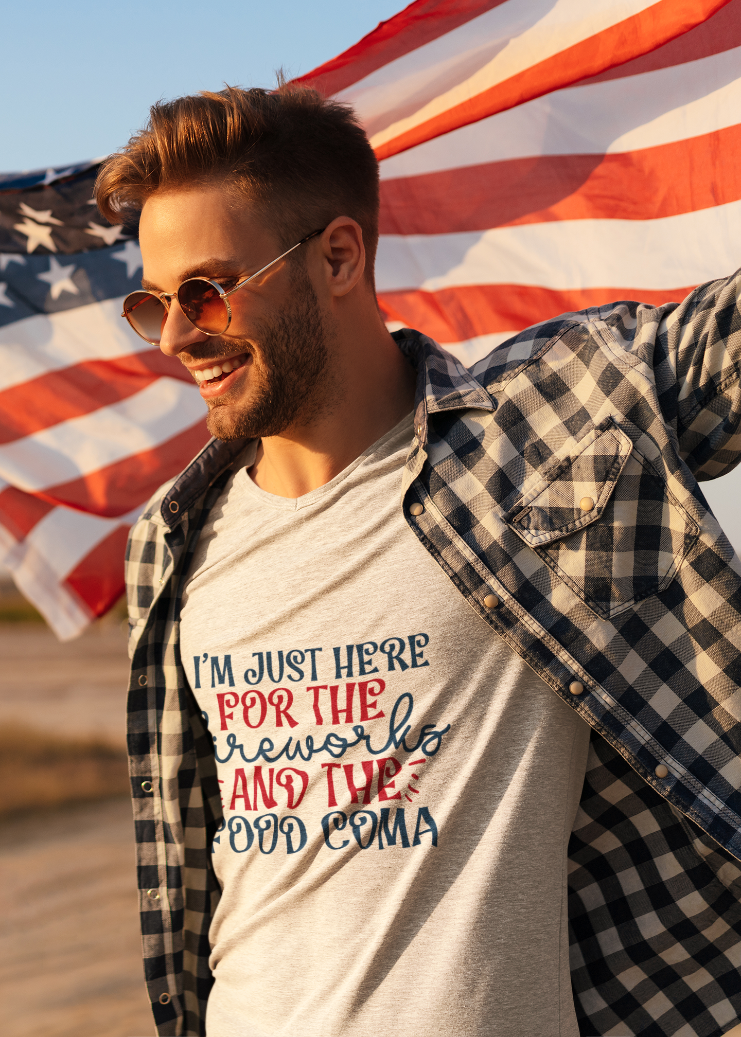 I Am Just Here For The Fireworks & Food Coma Tshirt/Sweatshirt!