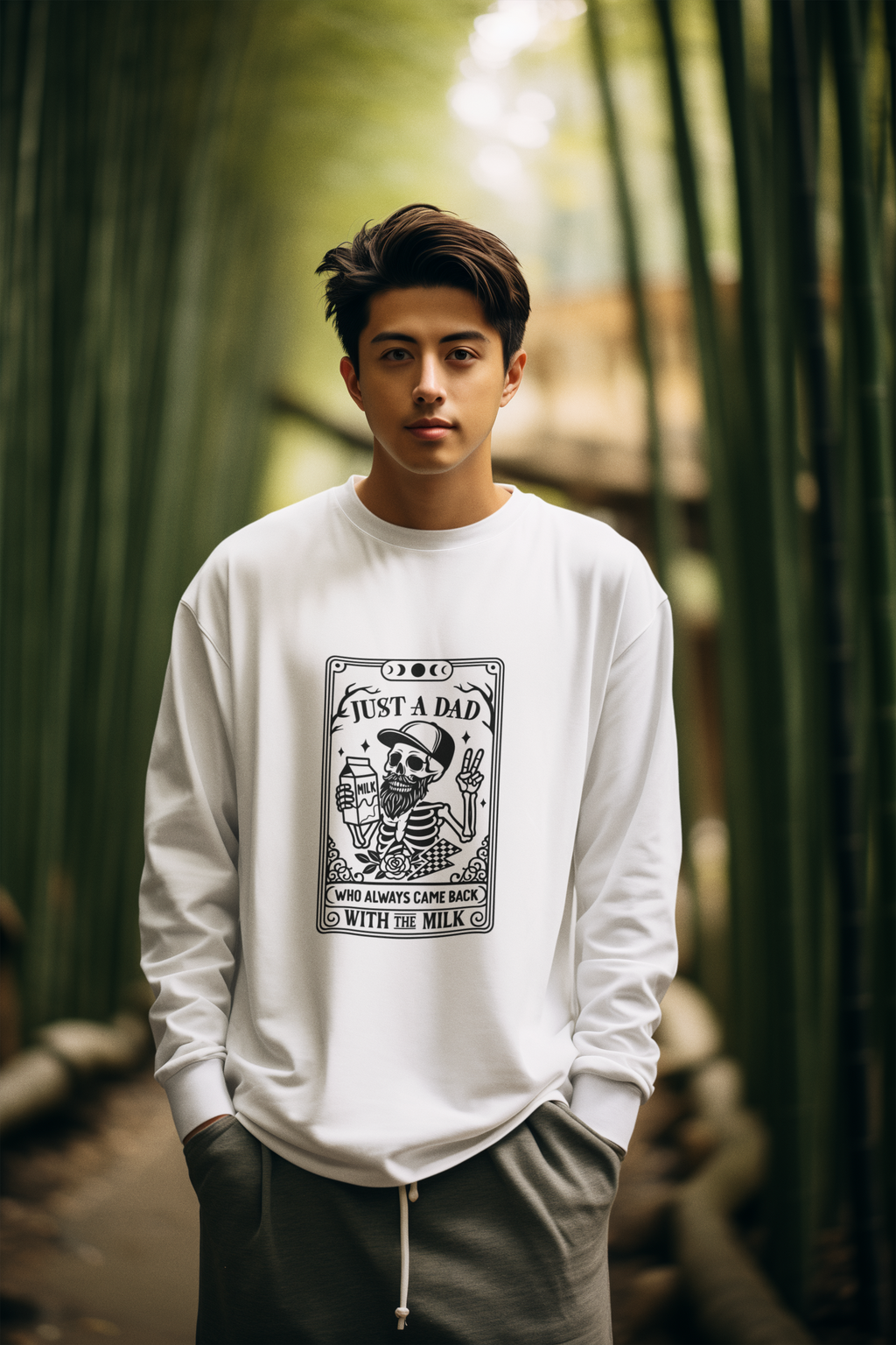 Just A Dad Who Always Came Back With The Milk Tshirt/Sweatshirt