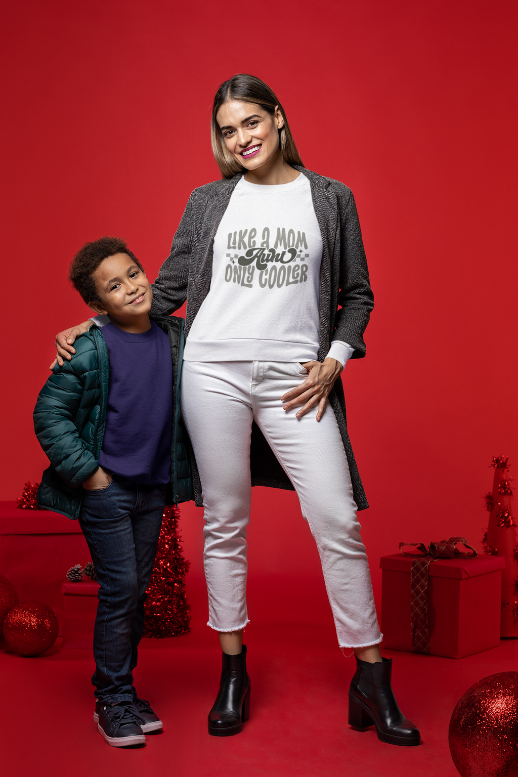 Aunt Like A Mom Only Cooler Tshirt/Sweatshirt!
