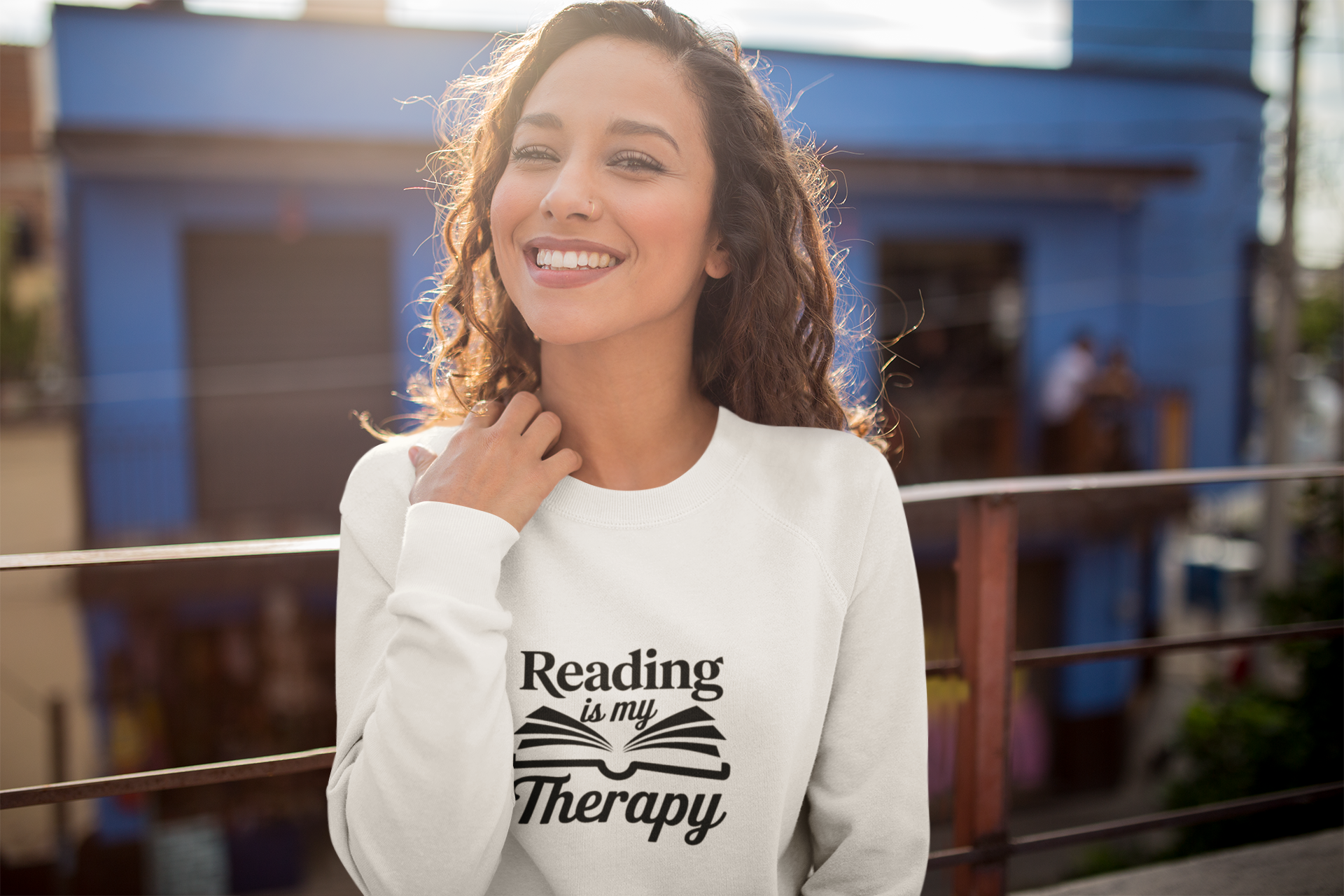 Reading Is My Therapy Sweatshirt!