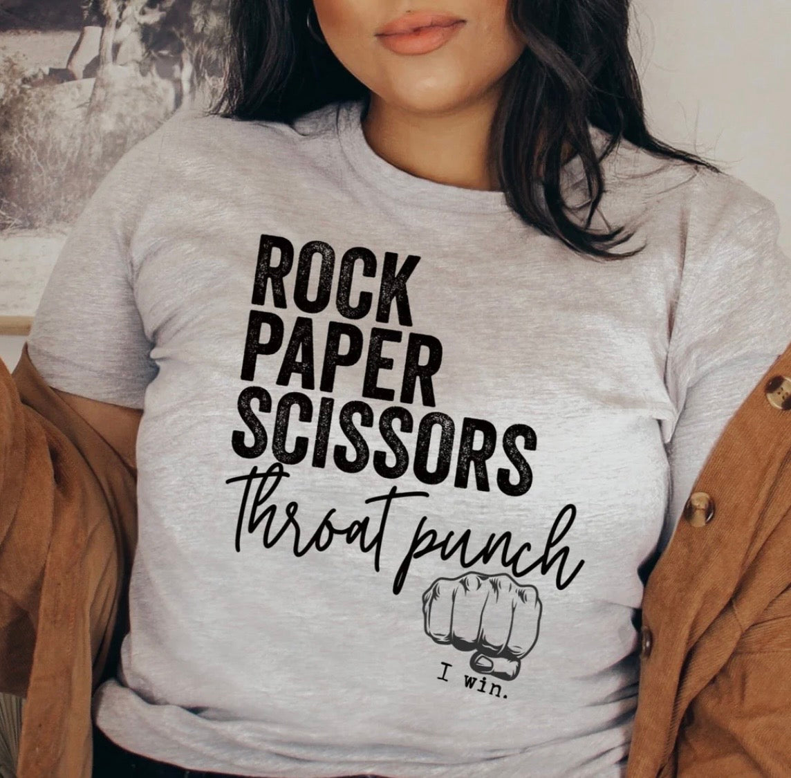 Rock Paper Scissors Throat Punch Tshirt/Sweatshirt!