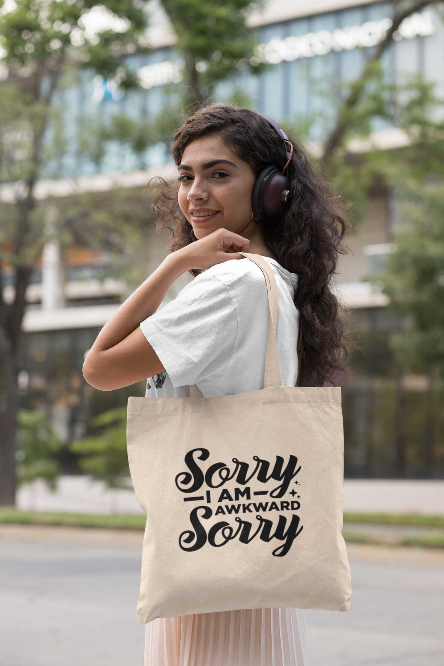 Sorry I'm Awkward Sorry Tote!