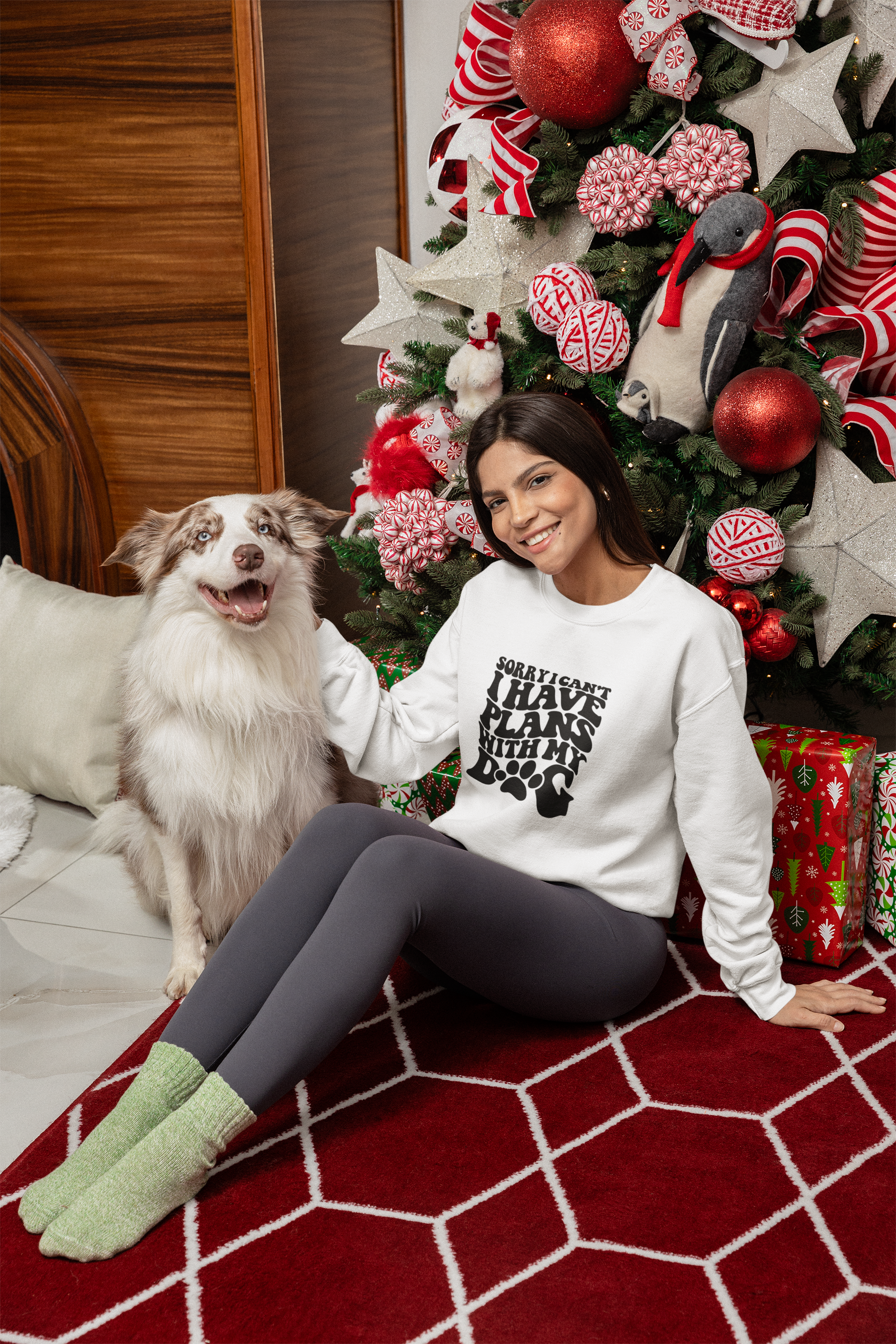 Sorry I Can't I Have Plans With My Dog Sweatshirt!