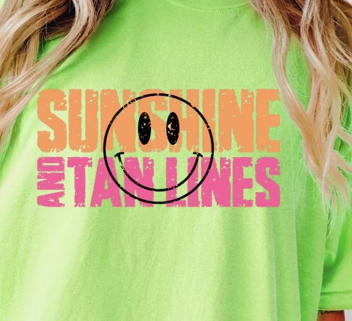 Sunshine and Tan Lines Tshirt!