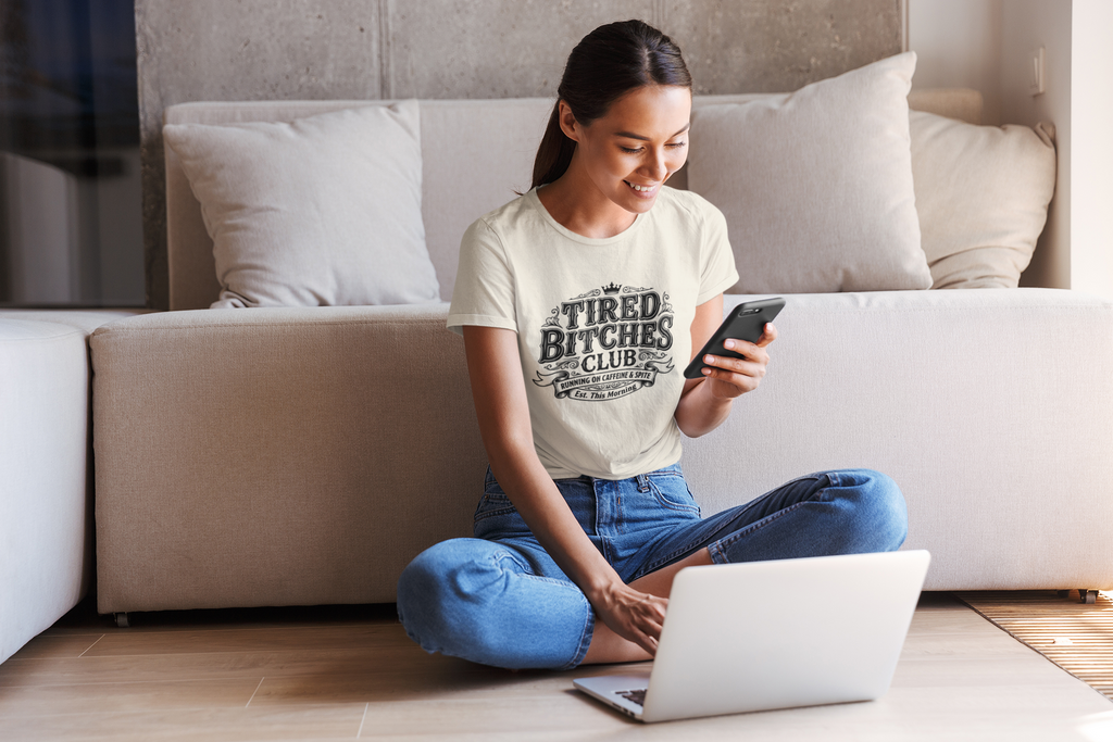 Tired Bitches Club Running On Caffiene & Spite shirt/Sweatshirt