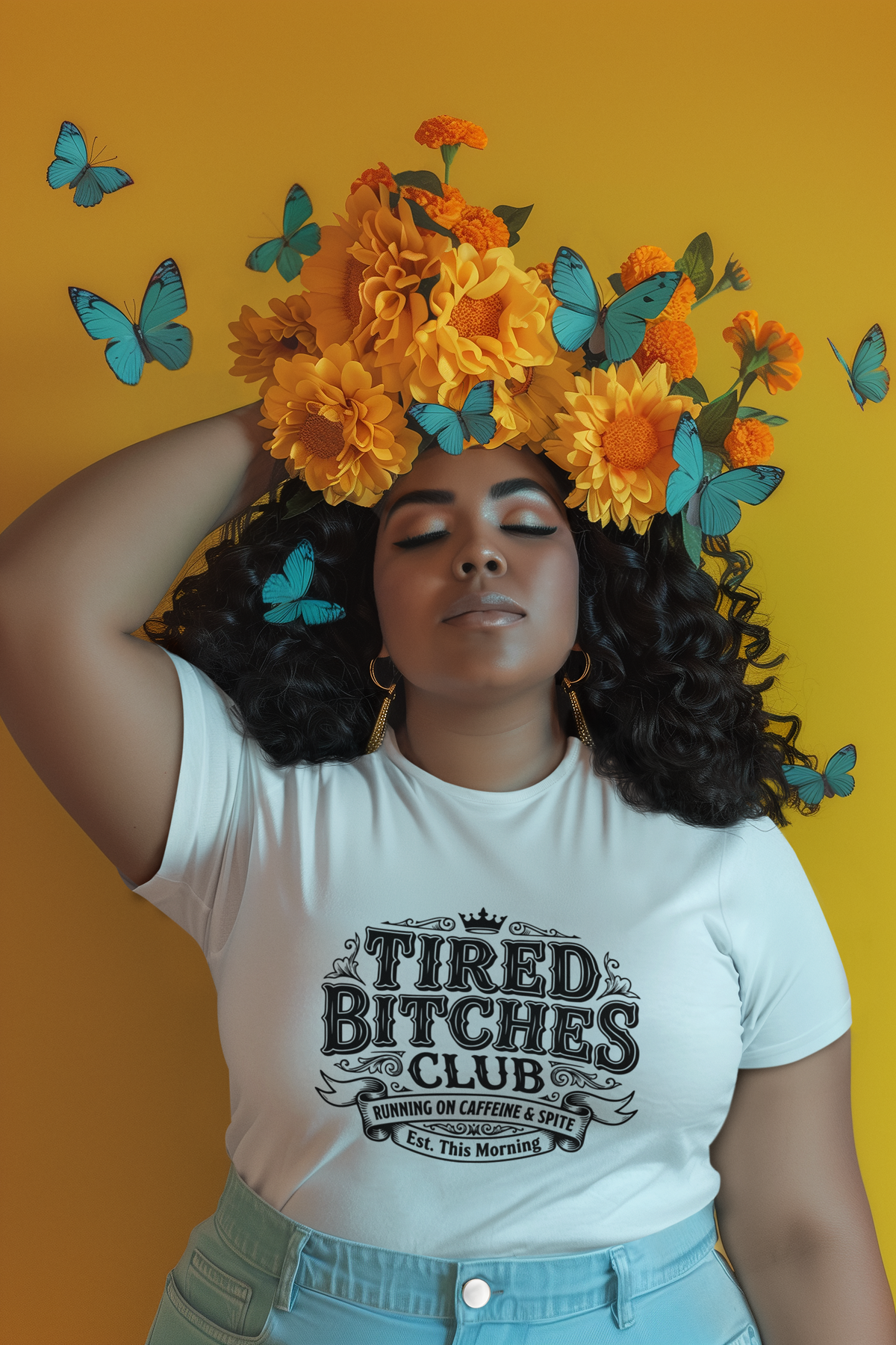 Tired Bitches Club Running On Caffiene & Spite shirt/Sweatshirt