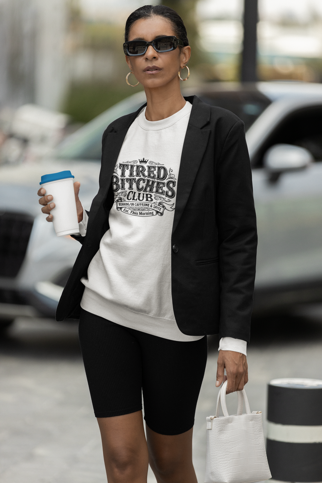 Tired Bitches Club Running On Caffiene & Spite shirt/Sweatshirt